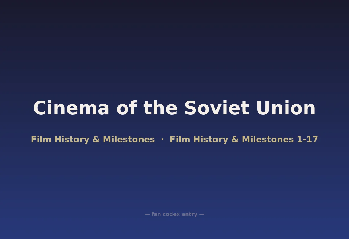 Cinema of the Soviet Union